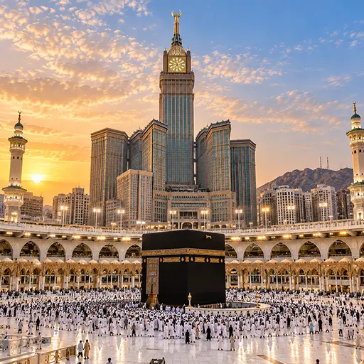 Kaaba and Masjid al-Haram in Makkah, Saudi Arabia